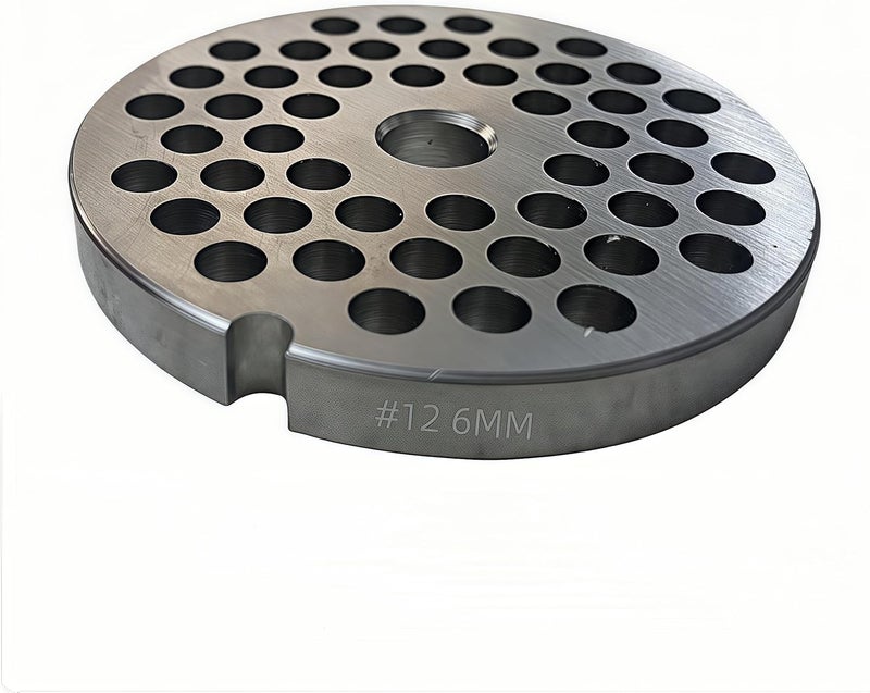FLZHBFC For Hobart, LEM, Cabelas, Weston and FGA Food Chopper, MTN Meat Grinders of #12 Stainless Steel Meat Grinder Plate Discs Blades，Cutting Disks Heavy Duty. (6/25 Hole Plate) - Image 3